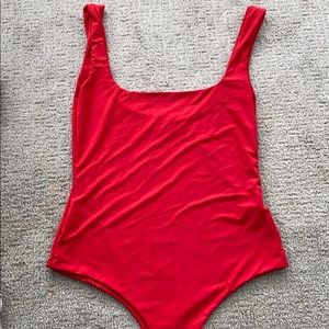 RED BODYSUIT